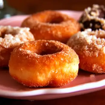 Pizzadeeg Donuts met Kaneelsuiker