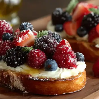 Italiaanse Fruitige Ciabatta Toast