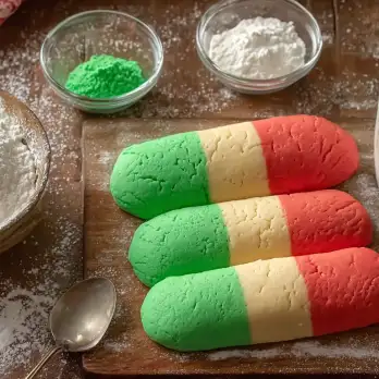 Italiaanse Vlag Koekjes