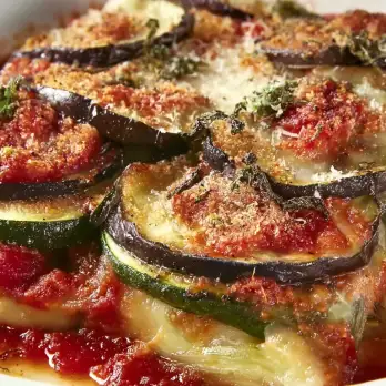 Groente Parmigiana met Kaas