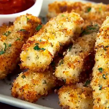 Knapperige Vissticks met Marinara Dip