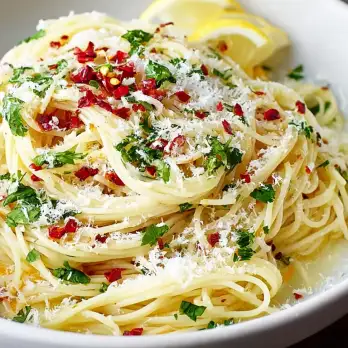 Pittige Engelshaarpasta met Citroen en Chili-olie