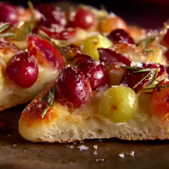 Rozemarijn en Druiven Focaccia