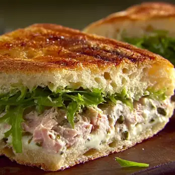 Italiaanse Tonijn Focaccia Panino