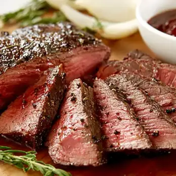 Flat Iron Steak met Rode Wijnsaus