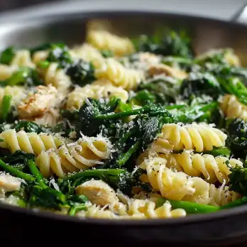 Fusilli met kip en broccoli rabe