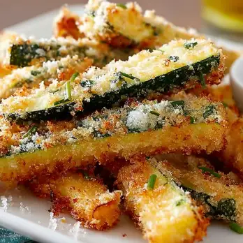 Knapperige Gefrituurde Courgette