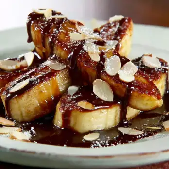 Knapperige Gebakken Bananen Split
