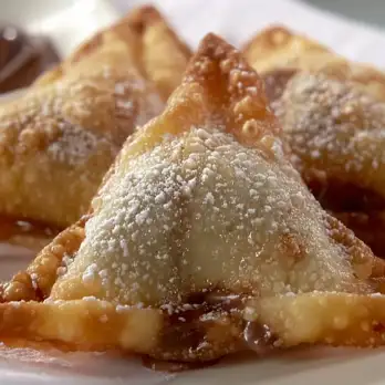 Gefrituurde Chocolade-Banaan Ravioli