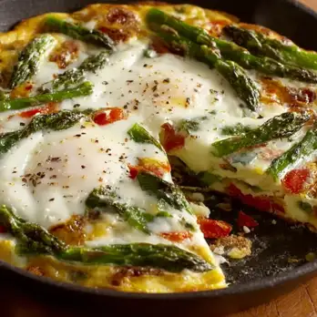 Frittata met Asperges, Tomaat en Fontina