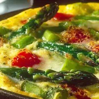 Frittata met Asperges, Tomaat en Fontina