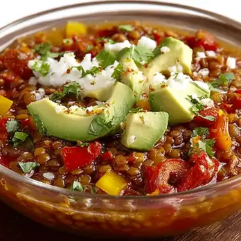 Franse Linzen en Hominy Chili