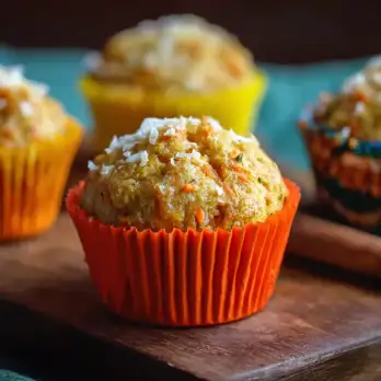 Kleine Pittige Wortelmuffins