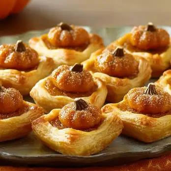 Mini Pompoentaartjes Brûlée