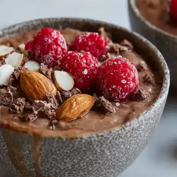 Chocolade Kokos Chia Pudding Zonder Koken