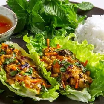 Naked Spring Rolls met Kip en Kruiden