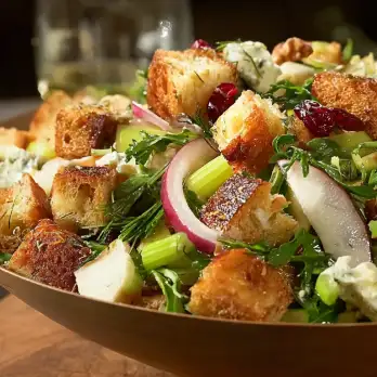 Waldorf Panzanella: Verrassende Crunch met Zoete Twist