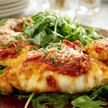Warme Kip Parmezaan Salade