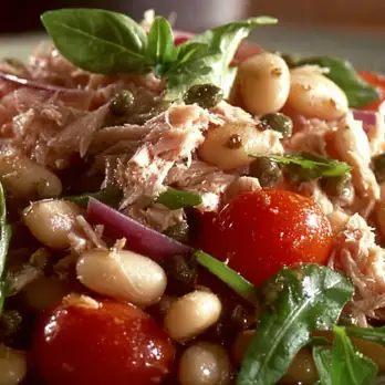 Tonijnsalade met Witte Bonen en Rucola