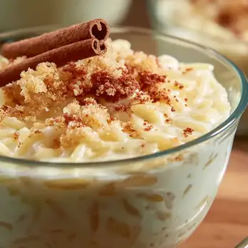 Witte Chocolade Orzo Pudding