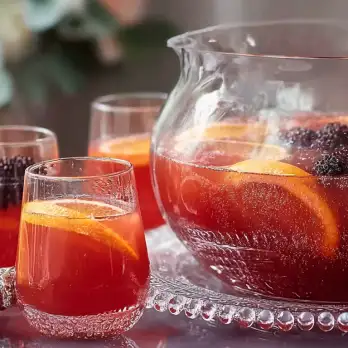 Whiskey Spritz Met Sinaasappel en Bramen