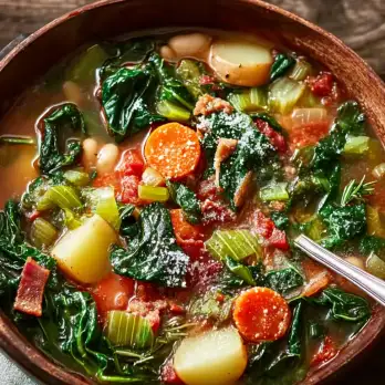 Winterse Minestronesoep met Bonen en Groenten