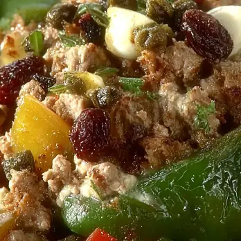 Gevulde Poblano Pepers met Vleeskruiden