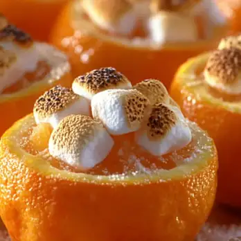 Zoete Aardappels in Sinaasappelbakjes