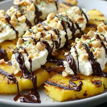 Gegrilde Ananas met Nutella en Mascarpone