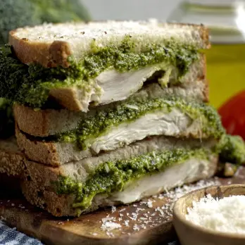 Gegrilde Kip en Broccoli Pesto Panini