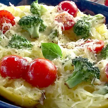 Spaghetti Pompoen Primavera