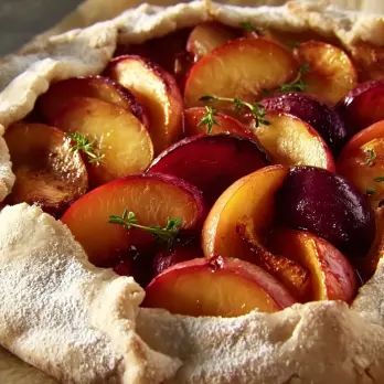 Gegrilde Perzik en Karamel Crostata