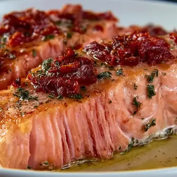 Gegrilde Zalm met Zongedroogde Tomatenboter