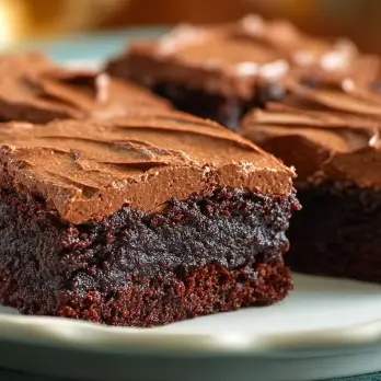 Mocha Brownie Bars met Botercrème