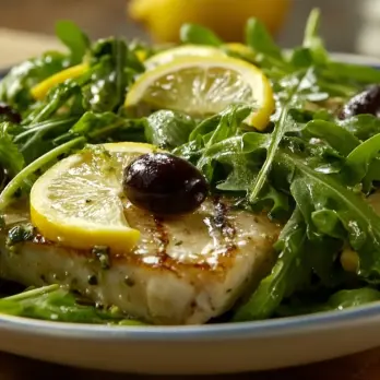 Gegrilde Zwaardvis met Citroensalade