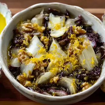 Gegrilde Treviso met Citrus-Bagna Cauda