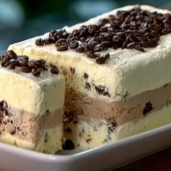 Mocha IJs Terrine met Chocolade en Espresso