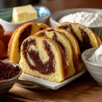 Mocha Swirl Cake