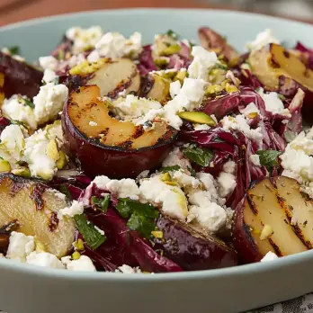 Verfrissende Gegrilde Pruimensalade