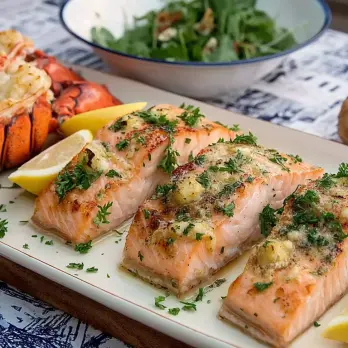 Gegrilde Zeevruchtenplank met Mosterdboter