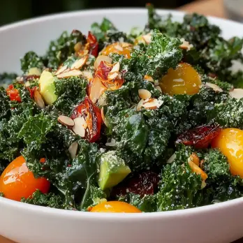 Gegrilde Boerenkoolsalade met Geroosterde Tomaatjes