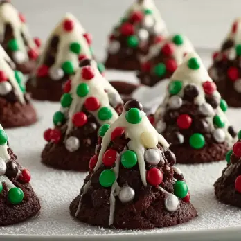 Chocolade Kerstboom Cakejes