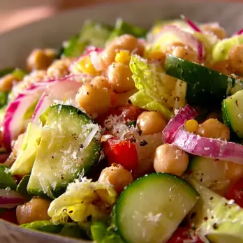 Frisse Kikkererwten-Courgettesalade voor de Zomer