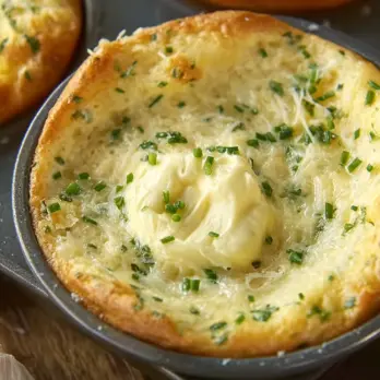 Knoflook-kaas Popovers