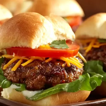 Molasse Bacon Cheddar Sliders