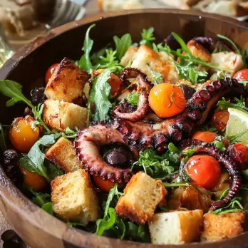 Octopus Panzanella Salade