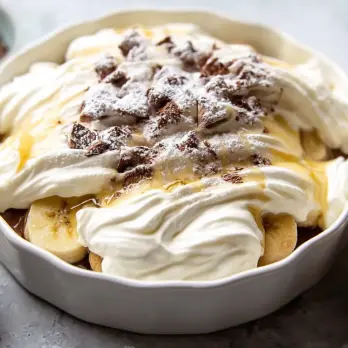 Pindakaas en Geroosterde Bananenpudding