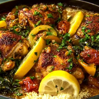Marokkaanse Kip Tajine met Pompoen en Gedroogde Pruimen