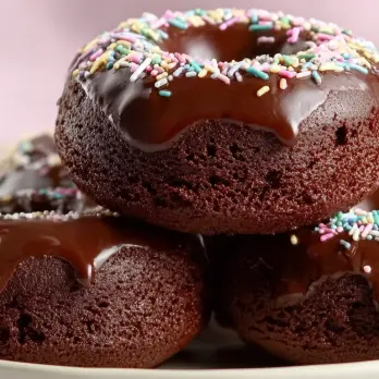 Vegan Dubbele Chocolade Donuts