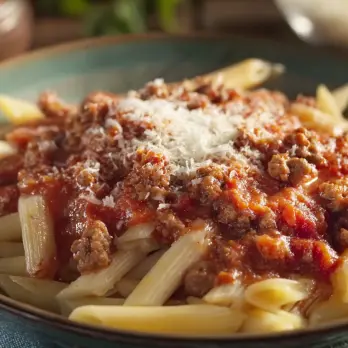 Penne met Pittige Italiaanse Worst
